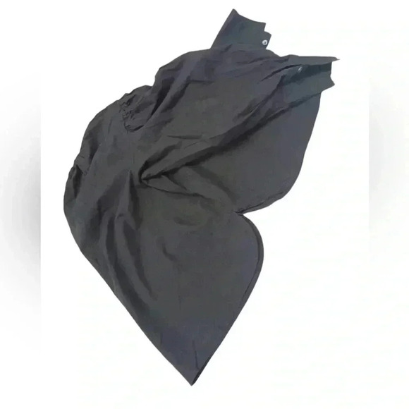 Banana Republic Black  Peasant Puffed Sleeves Top Size Medium - Picture 5 of 7